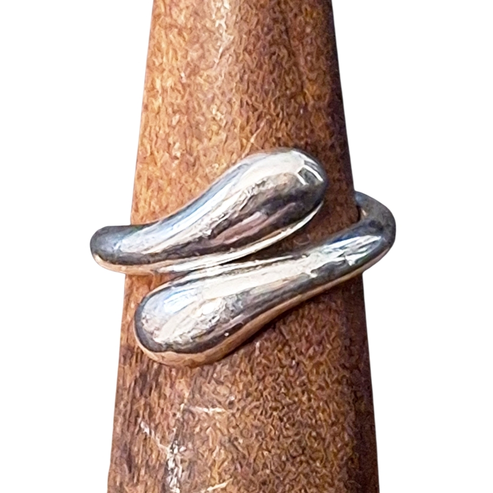 Sterling Silver Tear Drop Adjustable Ring! - image 8